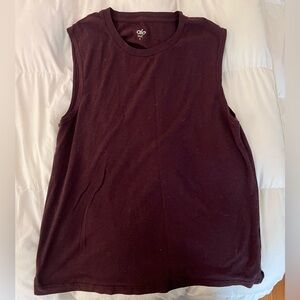 Alo Mens Triumph Tank - maroon medium